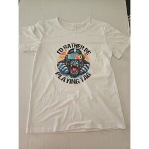 I'd Rather Be Playing Gorilla Tag Womens Top Size S NWOT